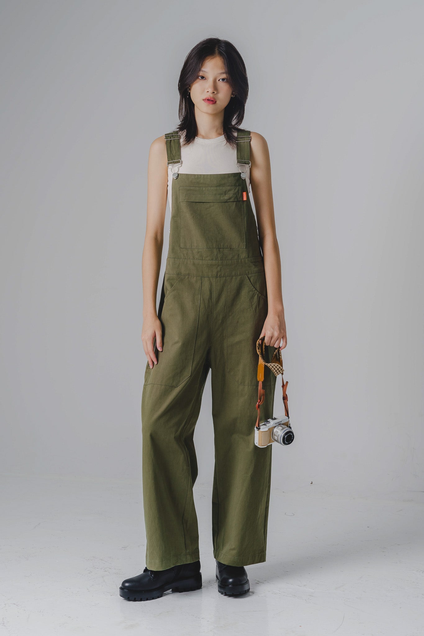 STRANGER Bib Overall in Sage