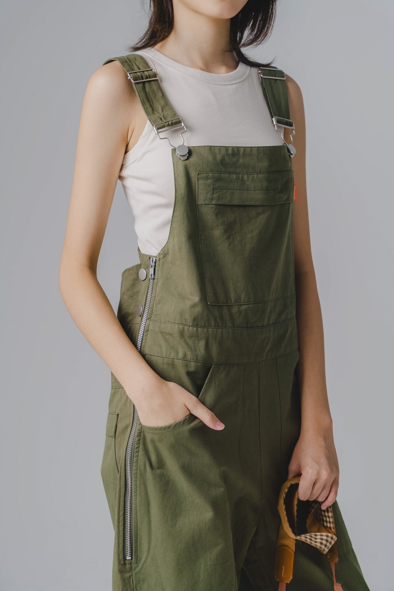 STRANGER Bib Overall in Sage