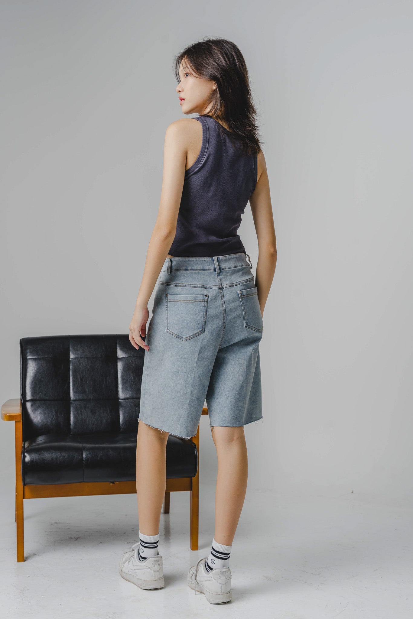 Staple Padded Tank in Dark Blue